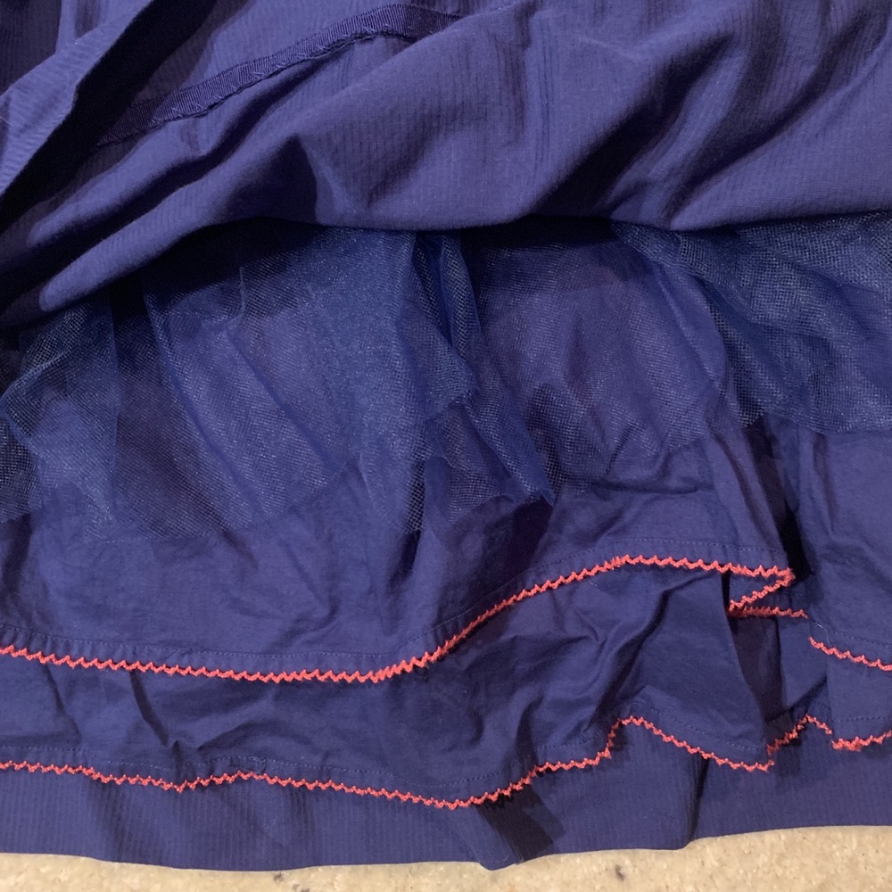 Anthropologie Floreat dress navy blue with coral - Picture 6 of 8